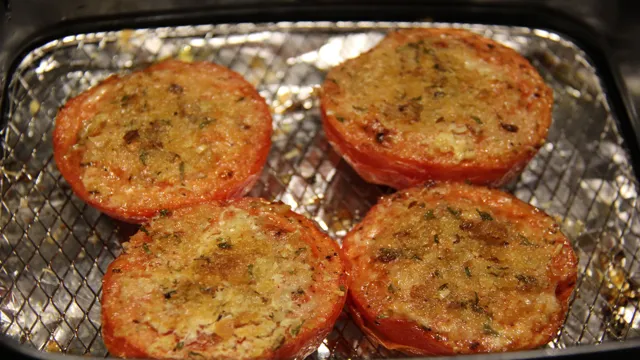 air fried tomato slices