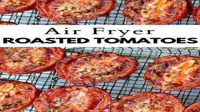 air fryer parmesan tomatoes