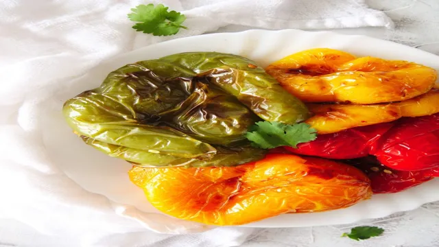 air fryer roasted bell peppers