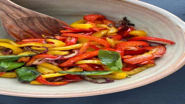 air fryer roasted peppers and onions
