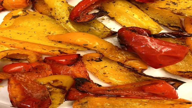 air fryer roasted red peppers