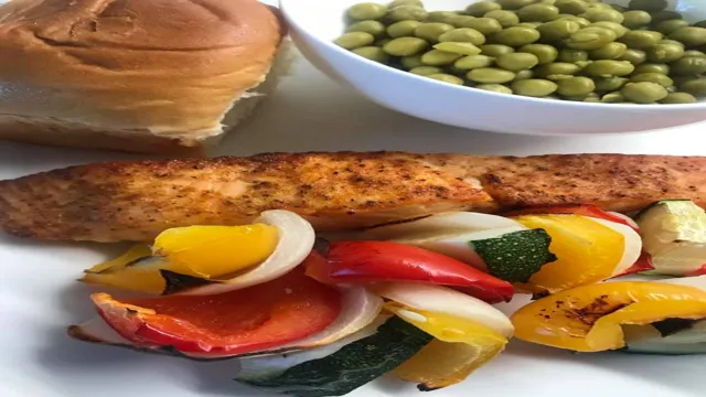 air fryer salmon and vegetables
