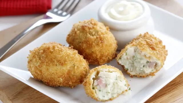 chicken and ham croquettes