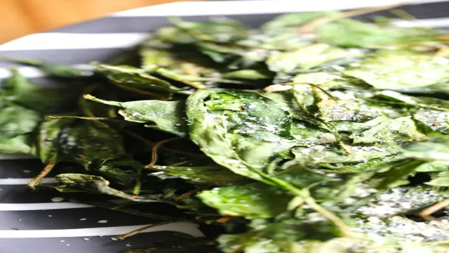 flash fried spinach in air fryer