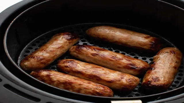 how long to cook chicken sausages in air fryer