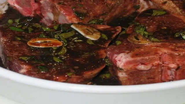 lamb chop balsamic marinade
