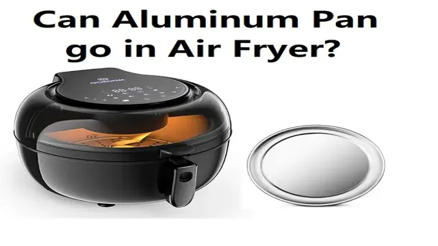 can i put an aluminum pan in the air fryer