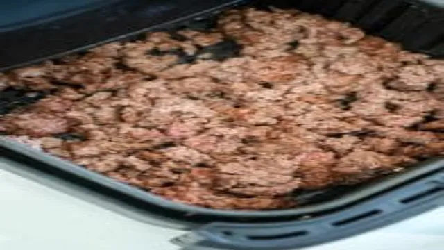 can you cook ground beef in the air fryer