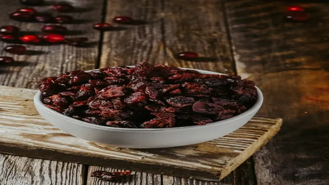 can you dry cranberries in the oven