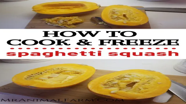 can you freeze spaghetti squash in the shell