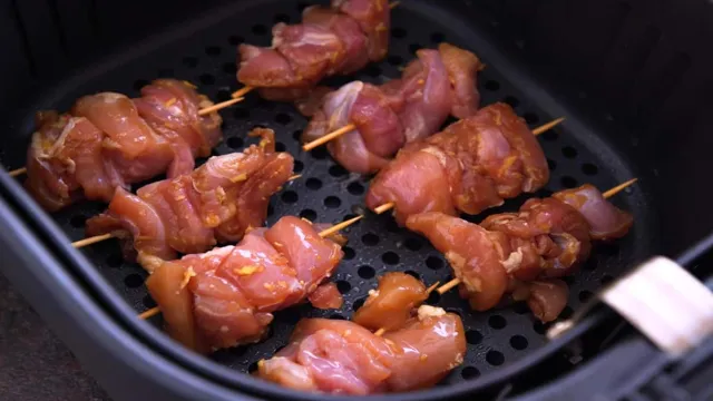 can you use wooden skewers in air fryer
