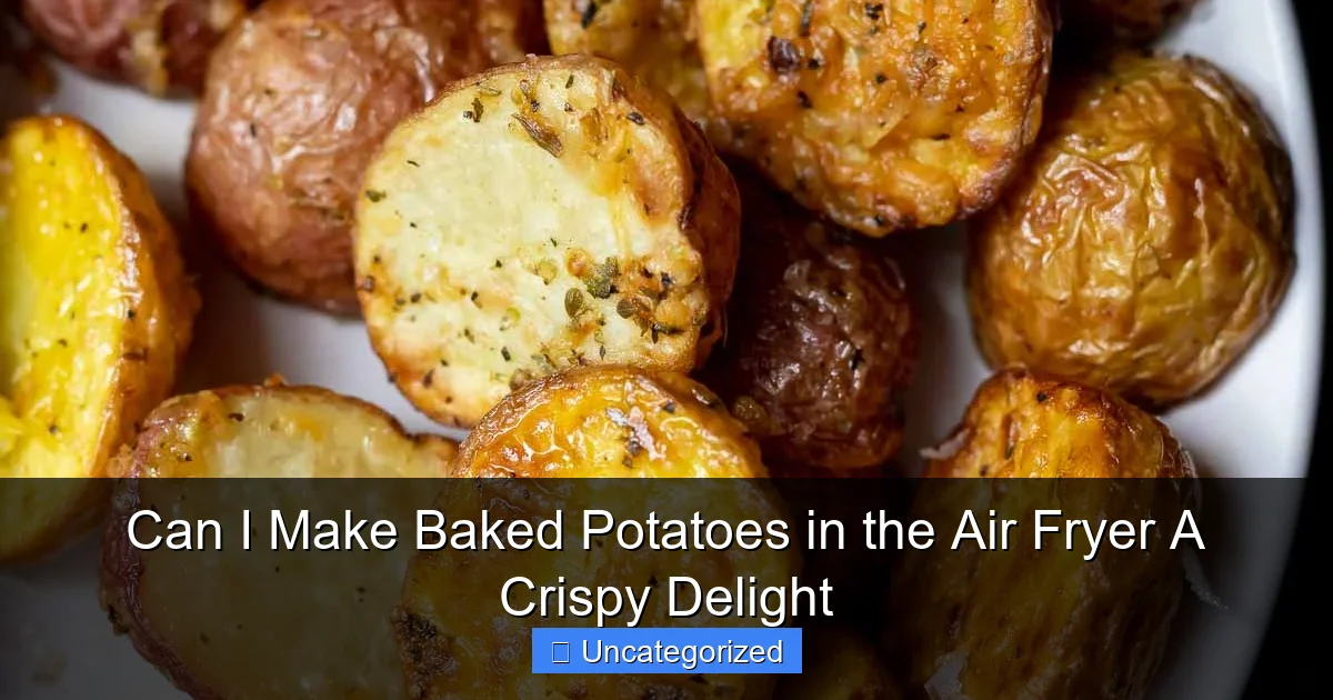 Can I Make Baked Potatoes in the Air Fryer A Crispy Delight