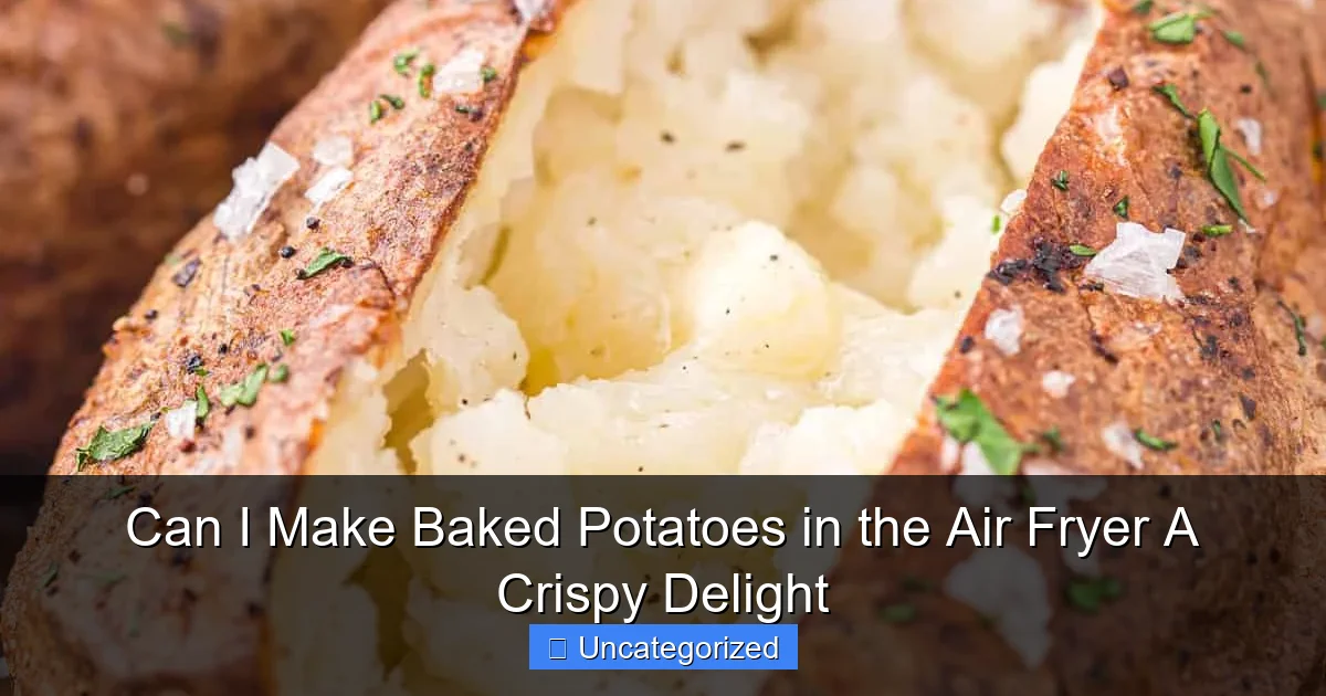 Can I Make Baked Potatoes in the Air Fryer A Crispy Delight