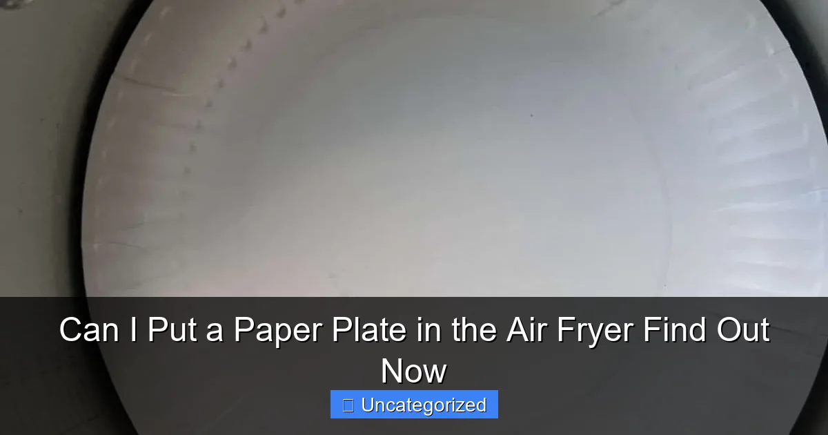 Can I Put a Paper Plate in the Air Fryer Find Out Now