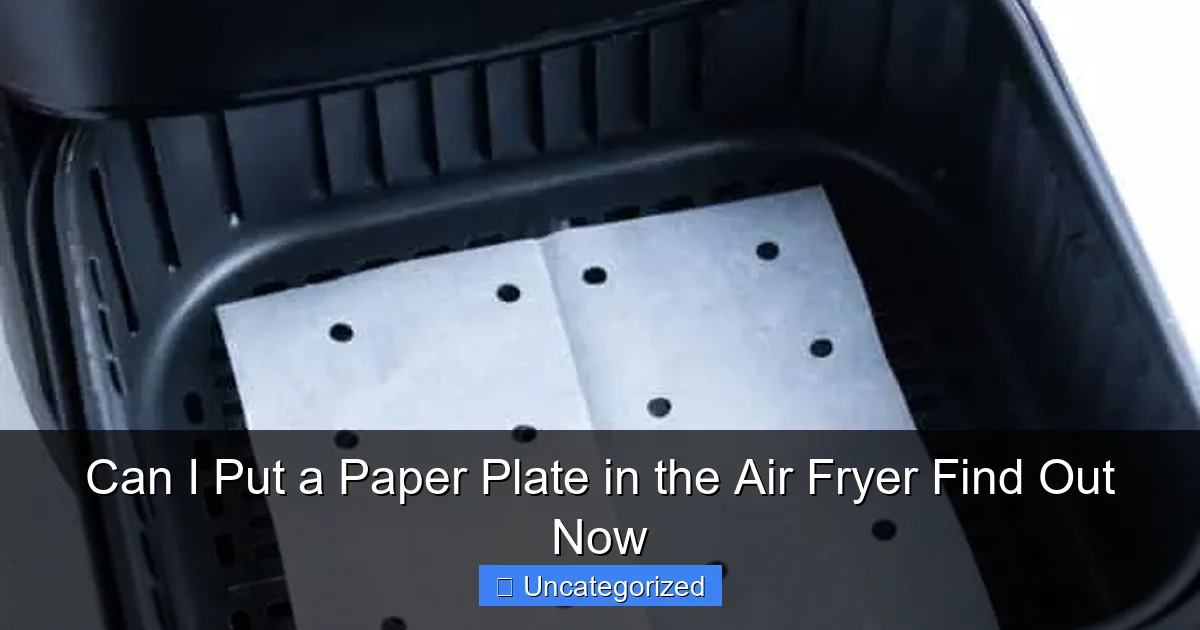 Can I Put a Paper Plate in the Air Fryer Find Out Now