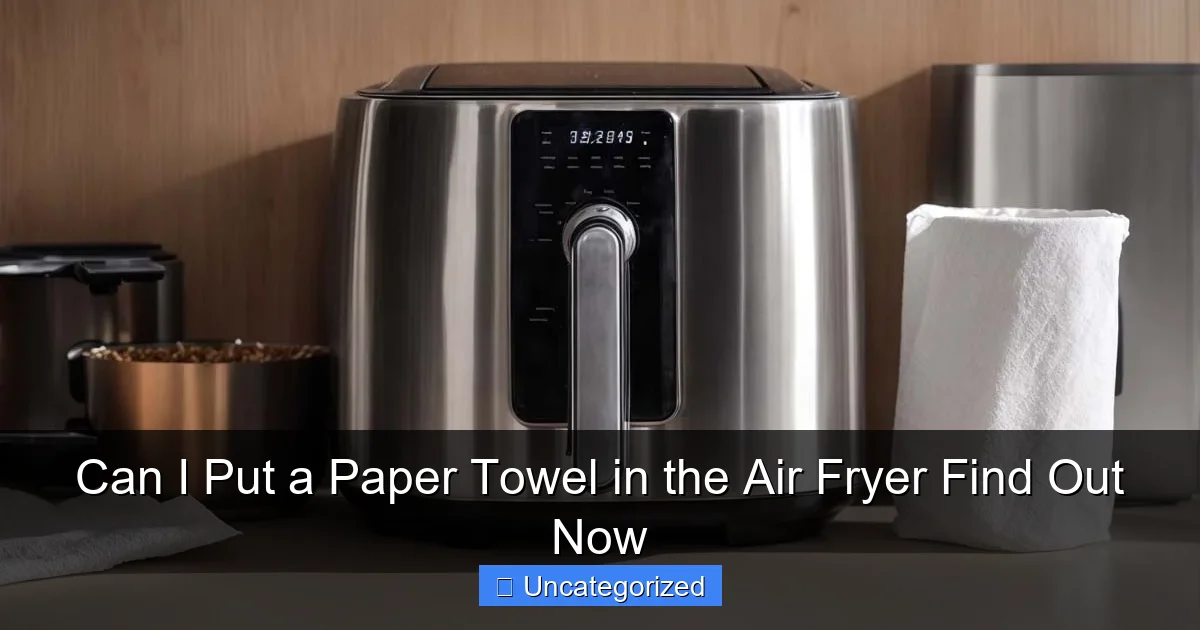 Can I Put a Paper Towel in the Air Fryer Find Out Now