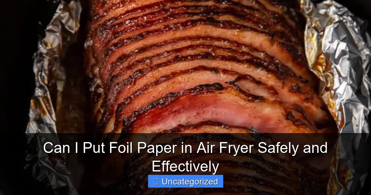 Can I Put Foil Paper in Air Fryer Safely and Effectively