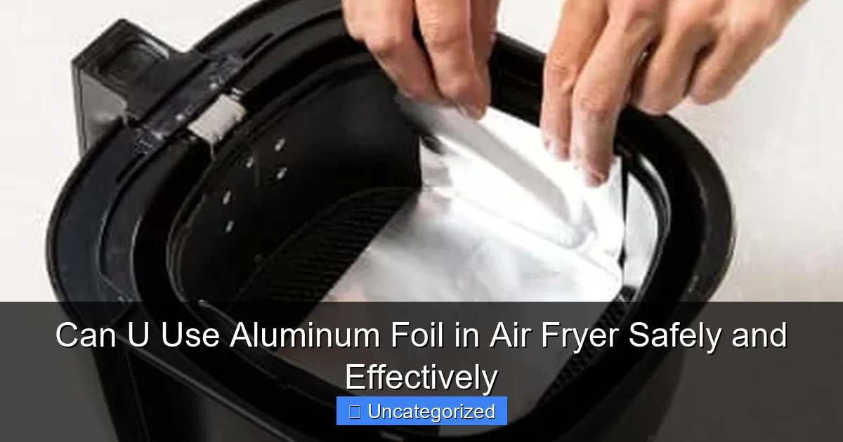 Can U Use Aluminum Foil in Air Fryer Safely and Effectively