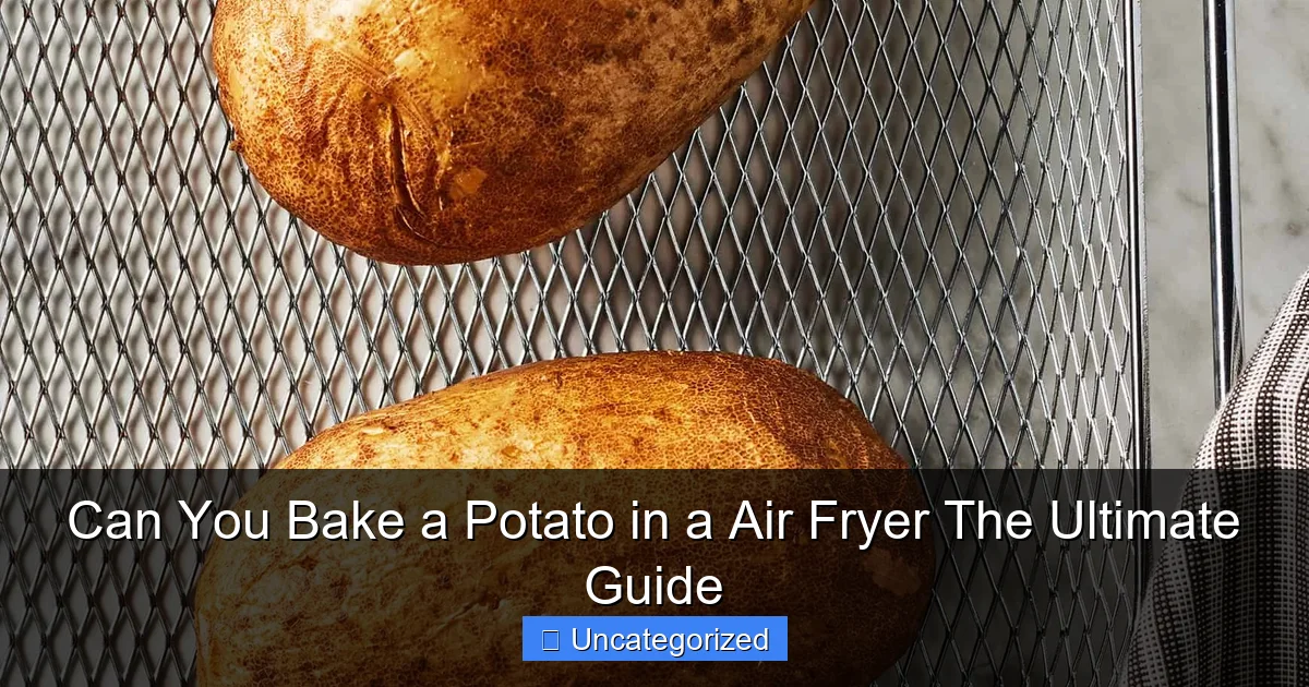 Can You Bake a Potato in a Air Fryer The Ultimate Guide