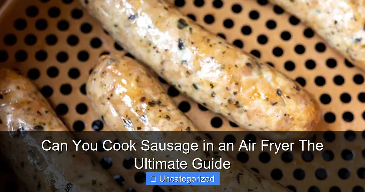 Can You Cook Sausage in an Air Fryer The Ultimate Guide