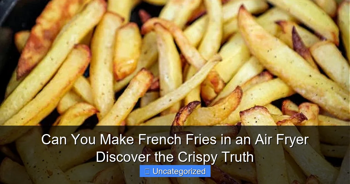 Can You Make French Fries in an Air Fryer Discover the Crispy Truth