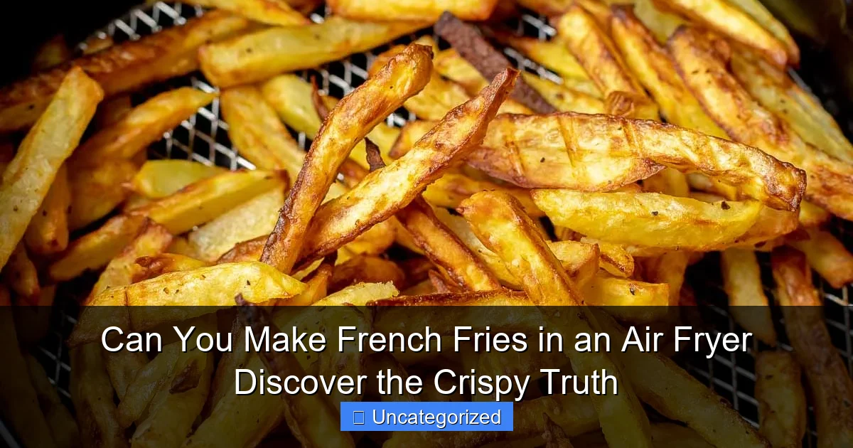 Can You Make French Fries in an Air Fryer Discover the Crispy Truth