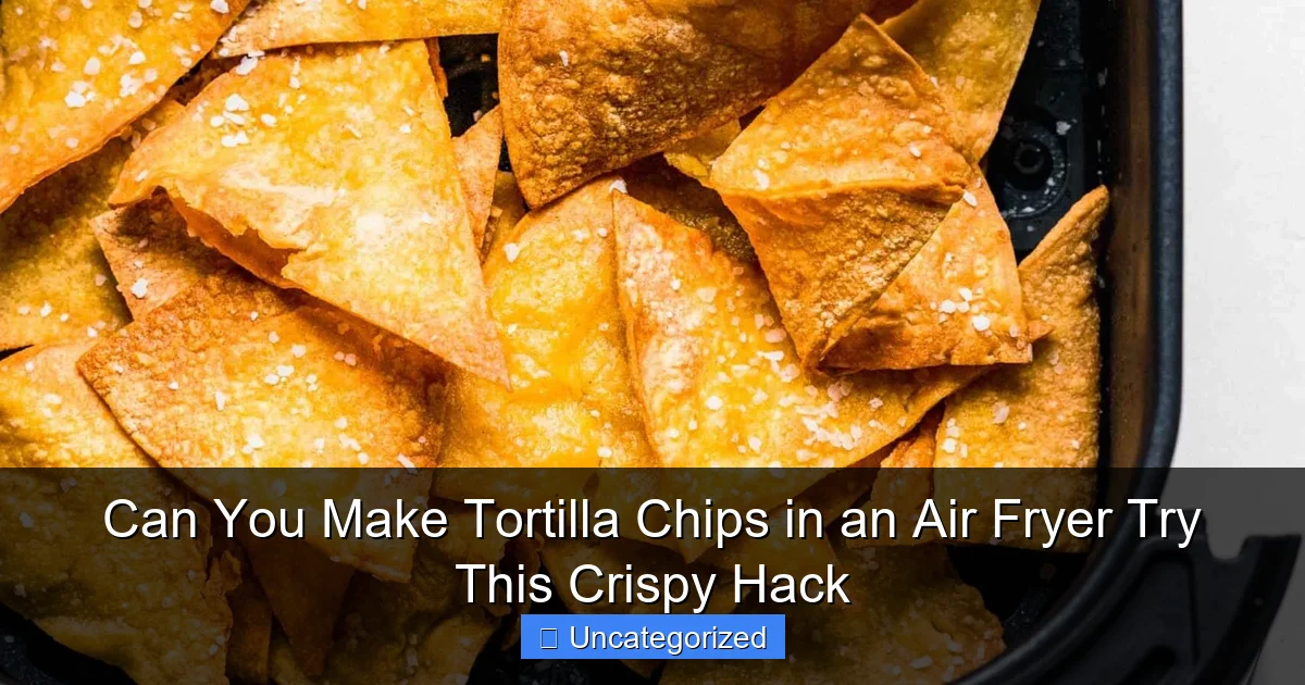 Can You Make Tortilla Chips in an Air Fryer Try This Crispy Hack