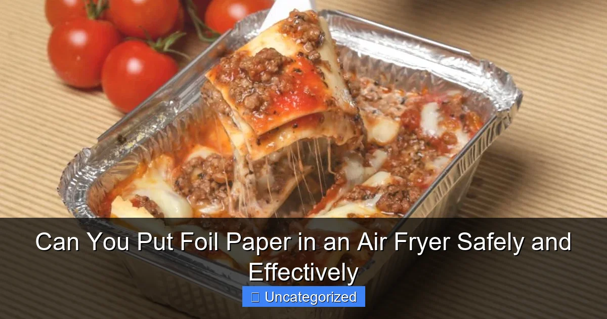 Can You Put Foil Paper in an Air Fryer Safely and Effectively