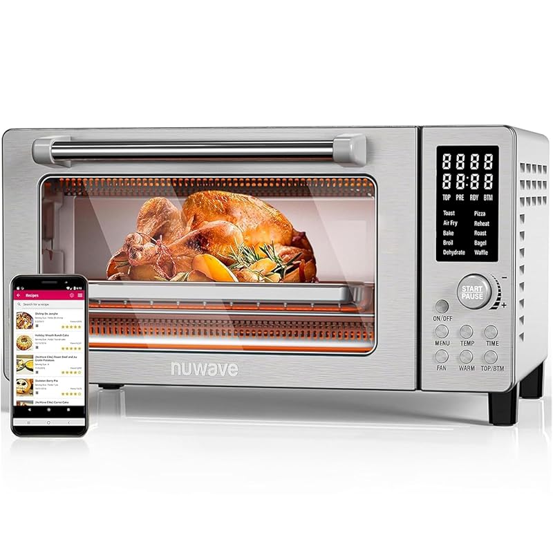 Nuwave Bravo Stainless Steel Air Fryer Toaster Smart Oven: Best 21-Qt