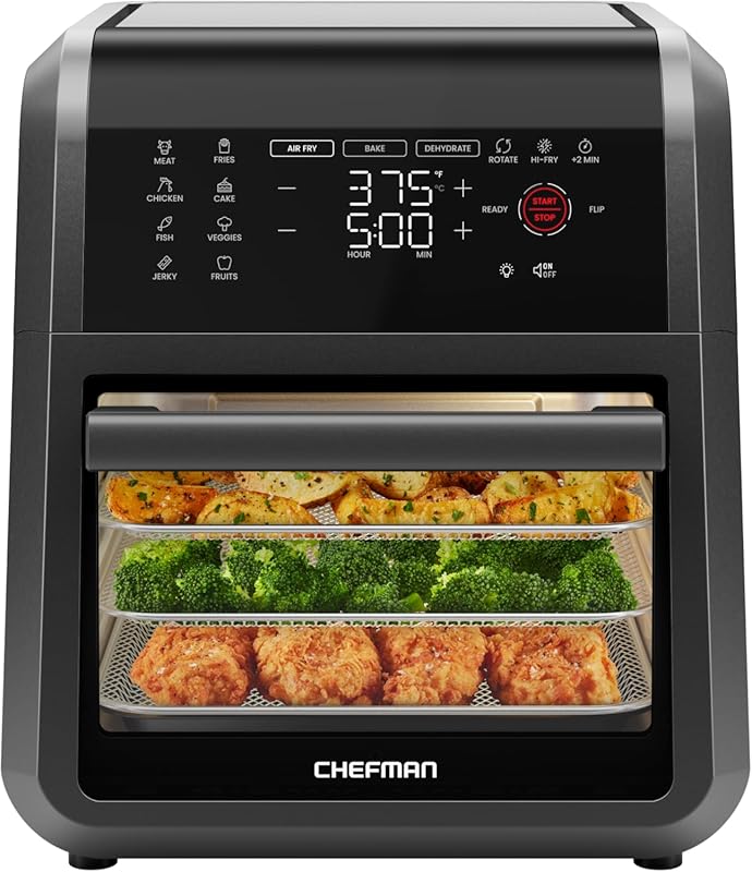 Chefman 12-Quart 6-in-1 Air Fryer Oven with Digital Touchscreen and 12