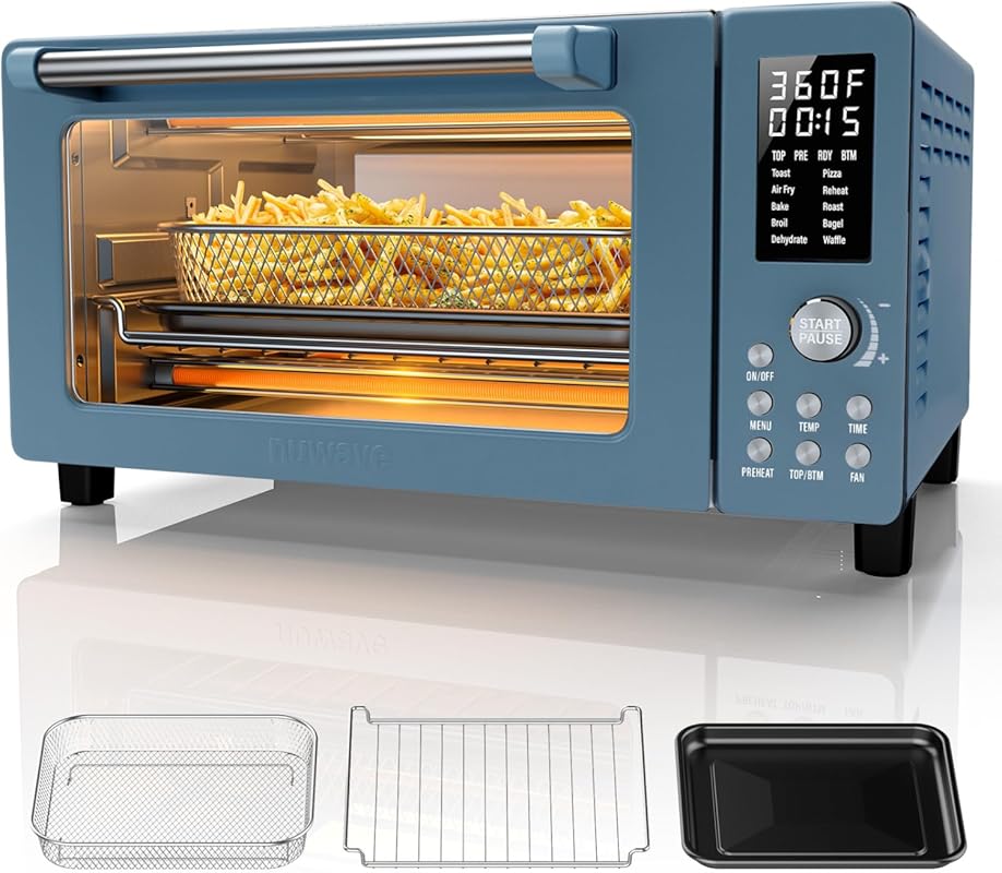 Nuwave Bravo Pro 2025 Convection Air Fryer Toaster Oven Combo: 21Qt, 1