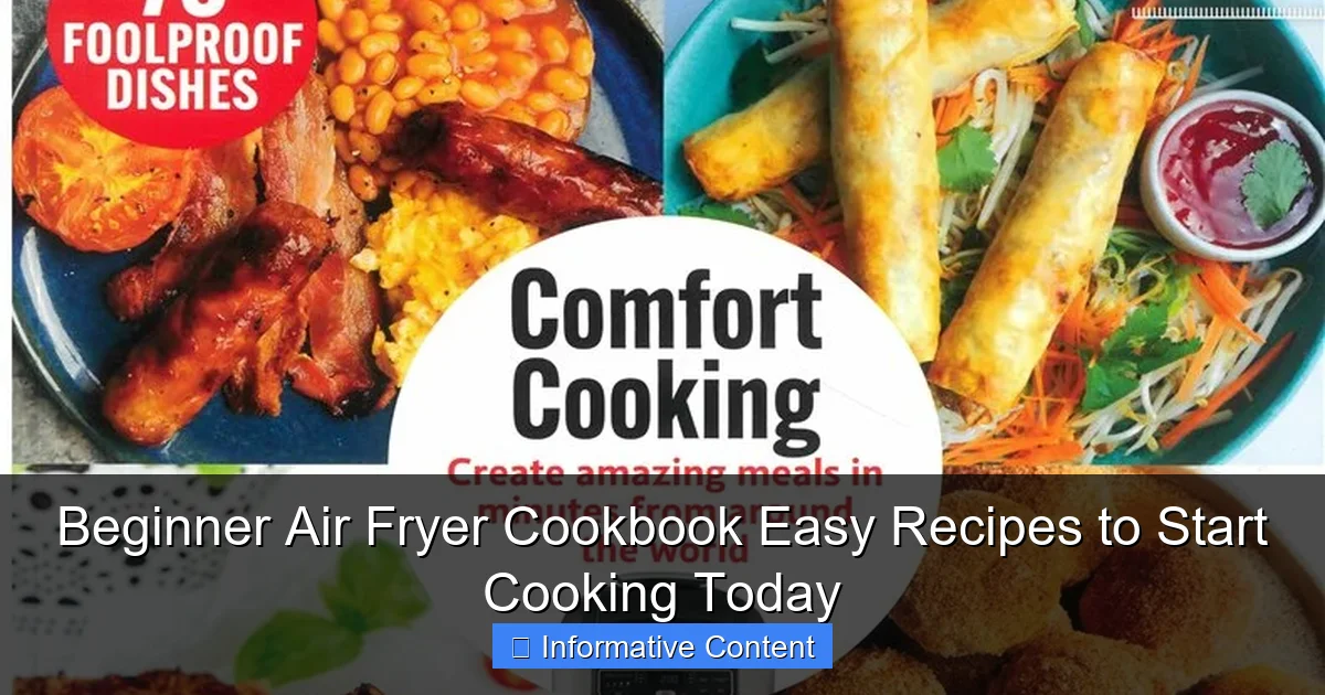 Beginner Air Fryer Cookbook Easy Recipes to Start Cooking Today