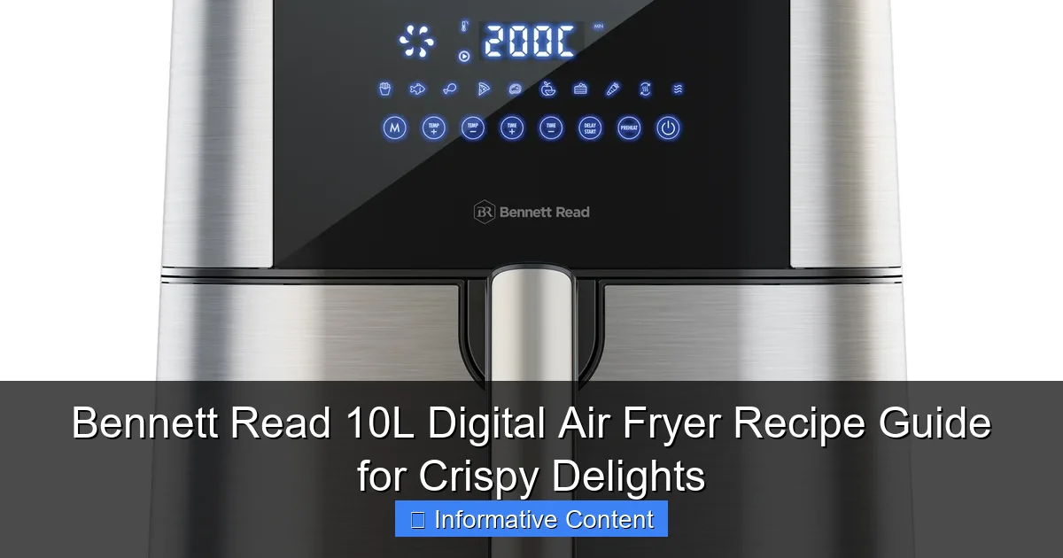 Bennett Read 10L Digital Air Fryer Recipe Guide for Crispy Delights