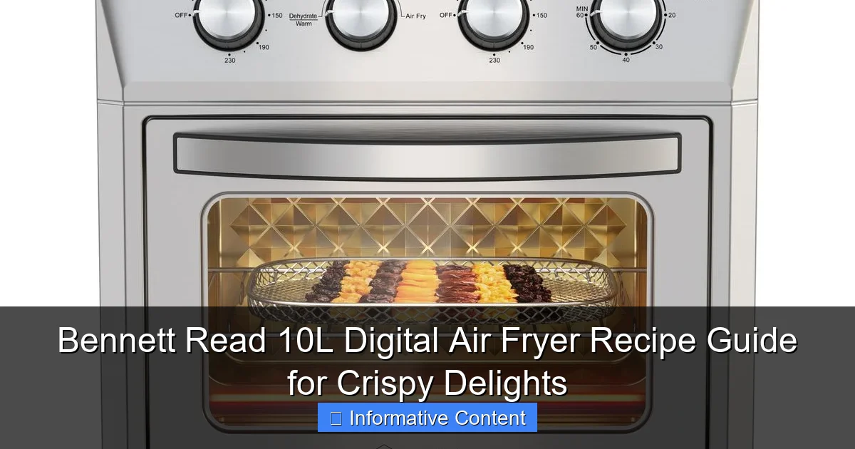 Bennett Read 10L Digital Air Fryer Recipe Guide for Crispy Delights