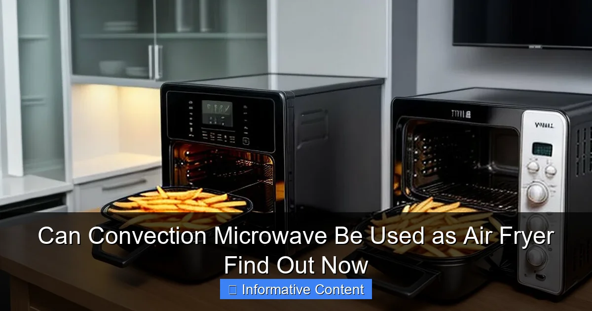 Can Convection Microwave Be Used as Air Fryer Find Out Now