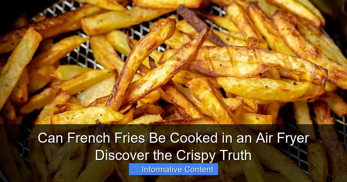 Can French Fries Be Cooked in an Air Fryer Discover the Crispy Truth