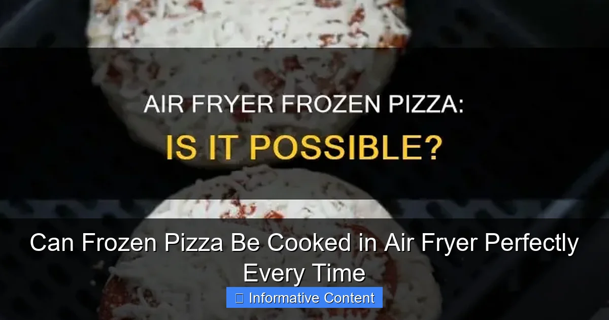 Can Frozen Pizza Be Cooked in Air Fryer Perfectly Every Time