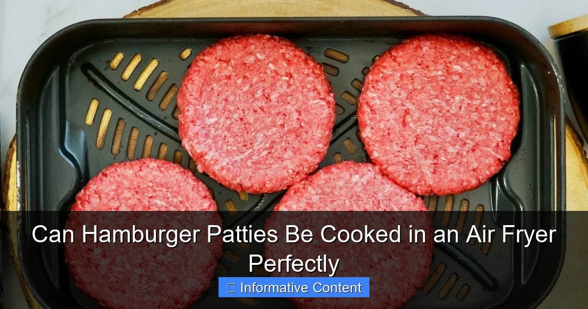 Can Hamburger Patties Be Cooked in an Air Fryer Perfectly