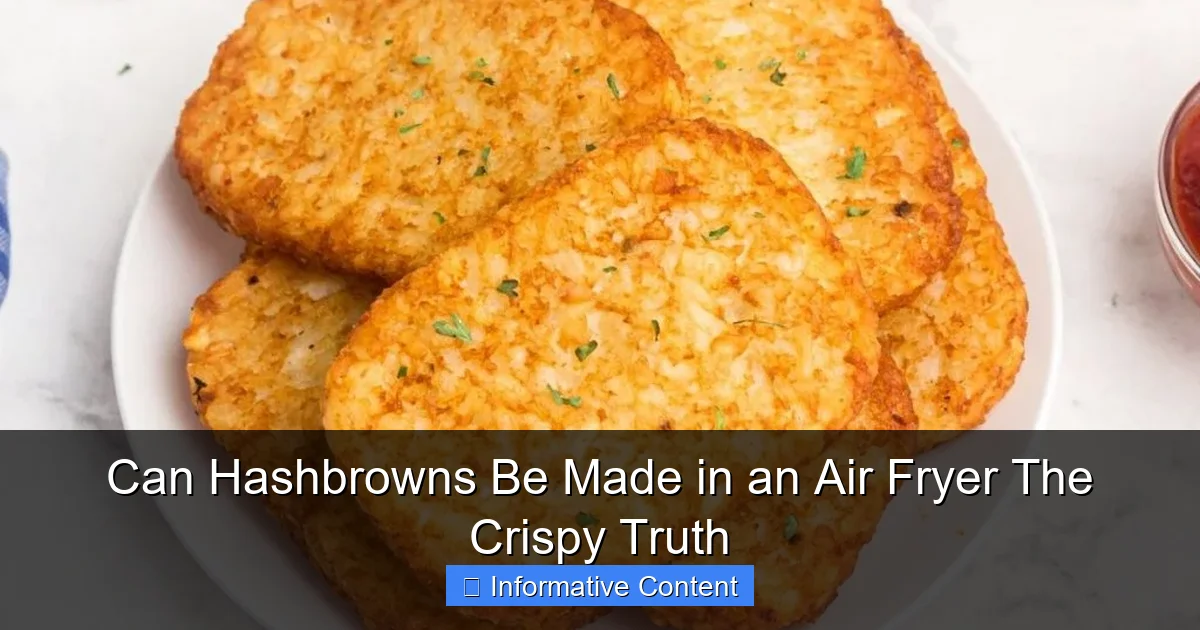 Can Hashbrowns Be Made in an Air Fryer The Crispy Truth