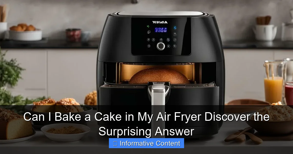 Can I Bake a Cake in My Air Fryer Discover the Surprising Answer