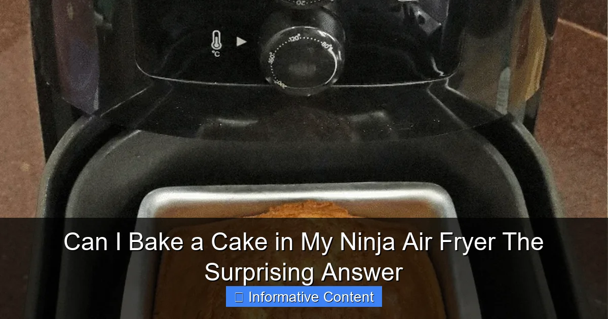 Can I Bake a Cake in My Ninja Air Fryer The Surprising Answer