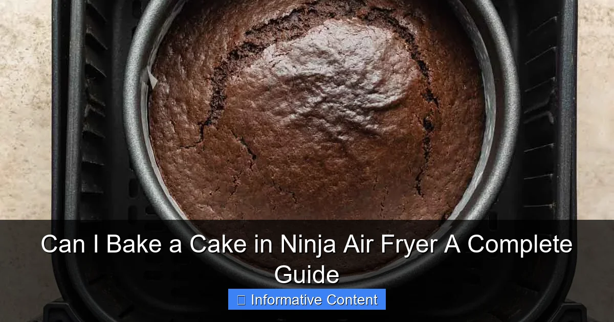 Can I Bake a Cake in Ninja Air Fryer A Complete Guide