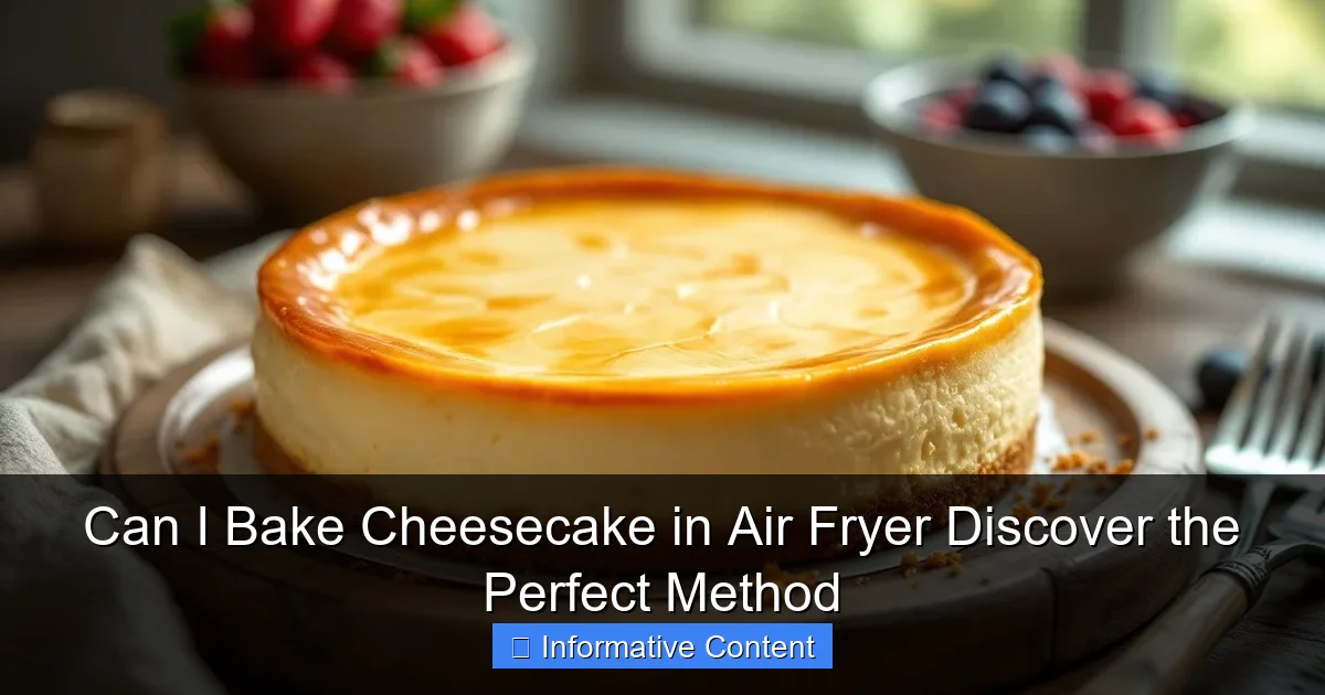 Can I Bake Cheesecake in Air Fryer Discover the Perfect Method