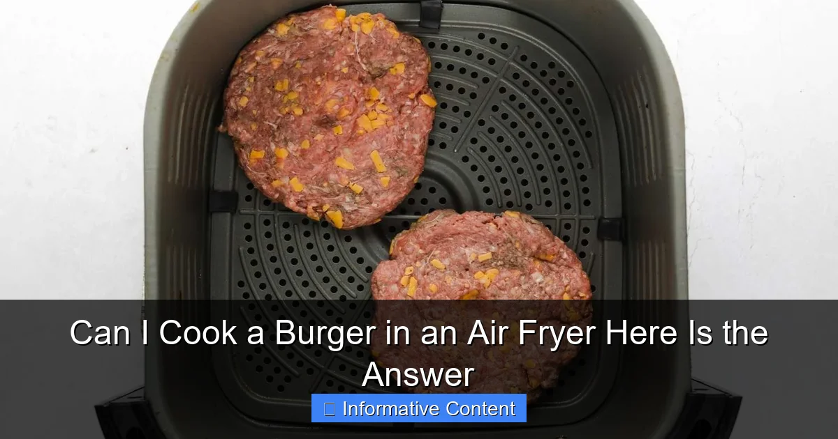 Can I Cook a Burger in an Air Fryer Here Is the Answer