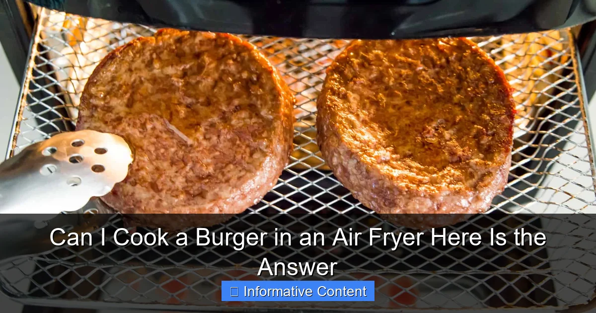Can I Cook a Burger in an Air Fryer Here Is the Answer