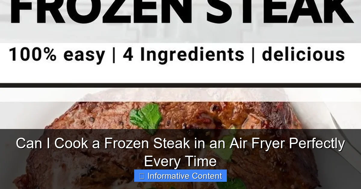 Can I Cook a Frozen Steak in an Air Fryer Perfectly Every Time