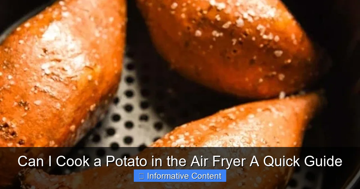 Can I Cook a Potato in the Air Fryer A Quick Guide