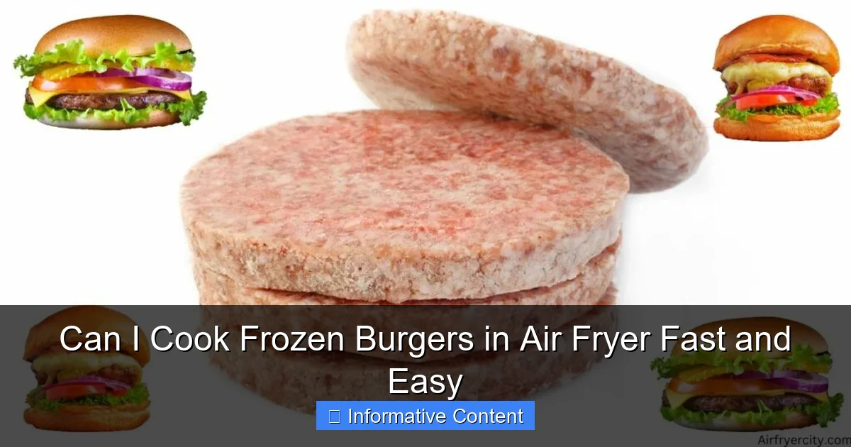 Can I Cook Frozen Burgers in Air Fryer Fast and Easy