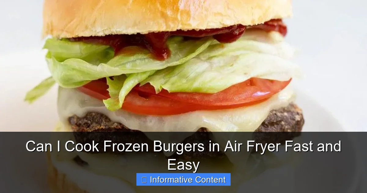 Can I Cook Frozen Burgers in Air Fryer Fast and Easy