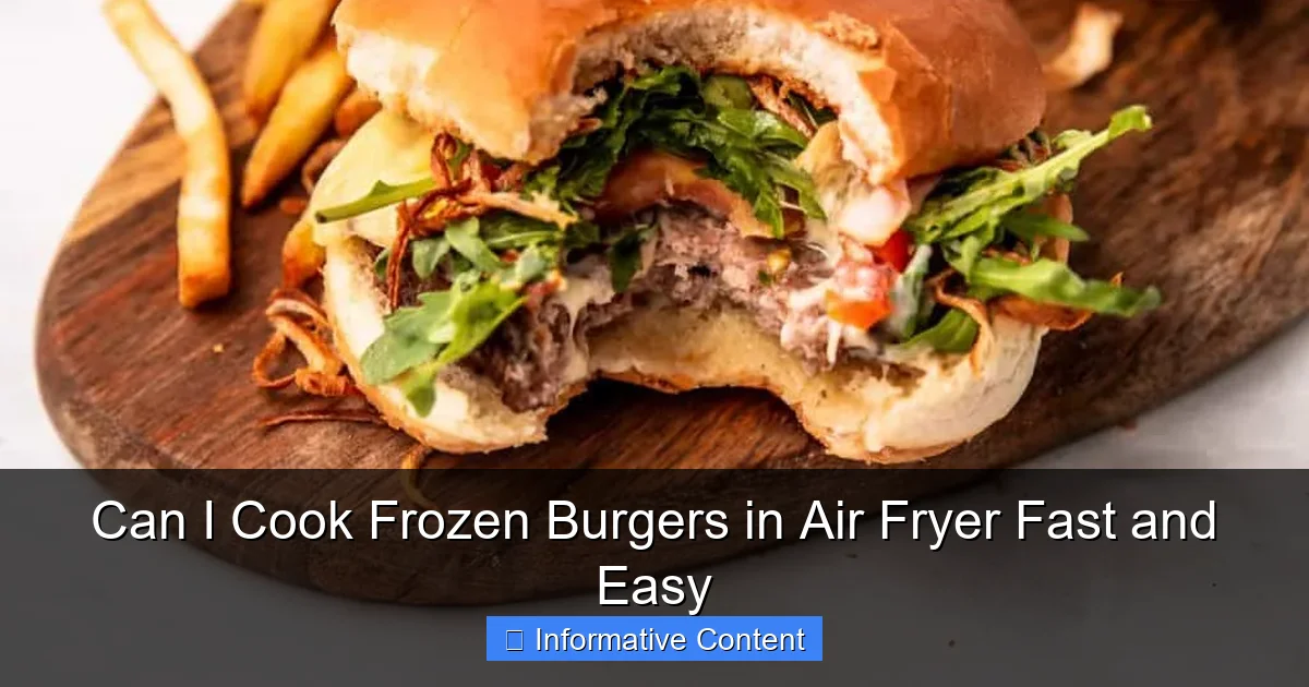 Can I Cook Frozen Burgers in Air Fryer Fast and Easy